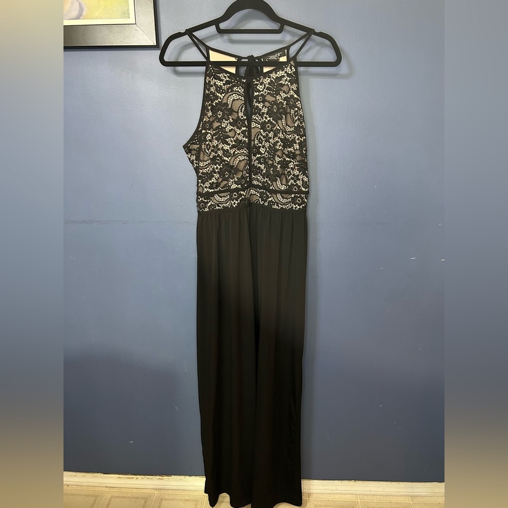 Black Lace Maxi Dress